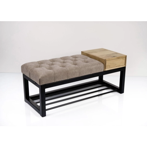 Ławka Pufa Pikowana Industrialna