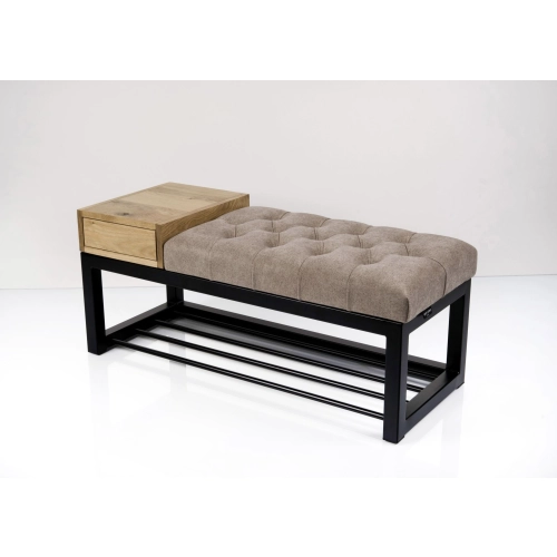 Ławka Pufa Pikowana Industrialna