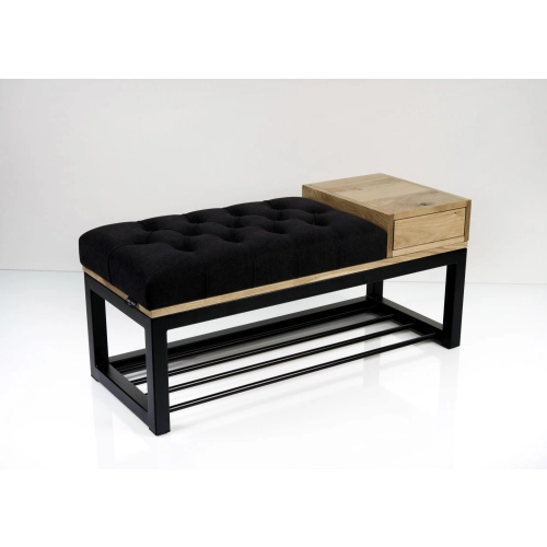 Ławka Pufa Pikowana Industrialna