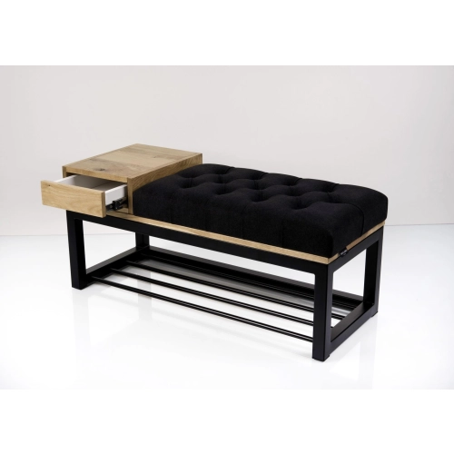 Ławka Pufa Pikowana Industrialna