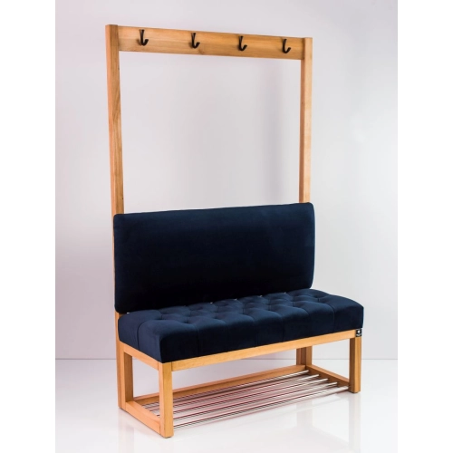 Ławka Szafka Pufa Pikowane Siedzisko Granatowy Wieszak LPP-17 Rozmiary od 50 cm do 200 cm