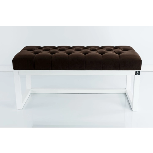 Ławka Pufa Pikowana Brąz LPP-2 + Wieszak Ścienny WDC-17 Kolory