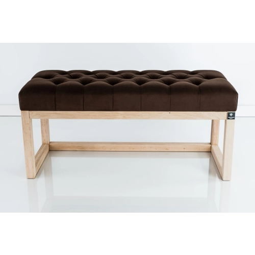 WYPRZEDAŻ Ławka Pikowana Brązowy Guzik Tapicerowany LPP-2 Rozmiary od 50 cm do 200 cm