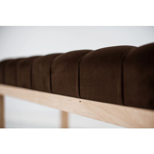 WYPRZEDAŻ Ławka Pikowana Brązowy Guzik Tapicerowany LPP-2 Rozmiary od 50 cm do 200 cm