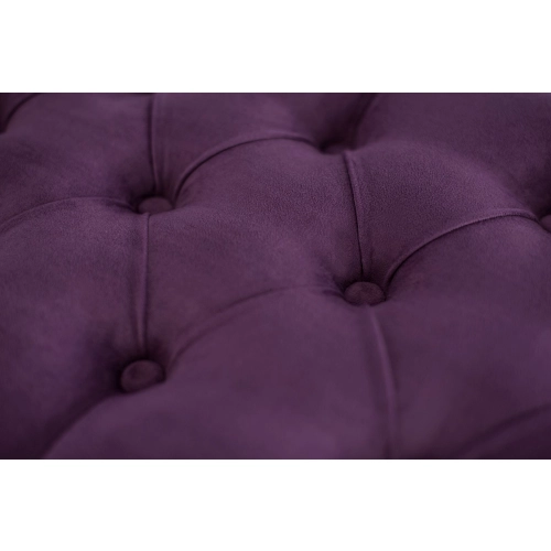 WYPRZEDAŻ Ławka Pikowana Fioletowy Guzik Tapicerowany LPP-2 Rozmiary od 50 cm do 200 cm