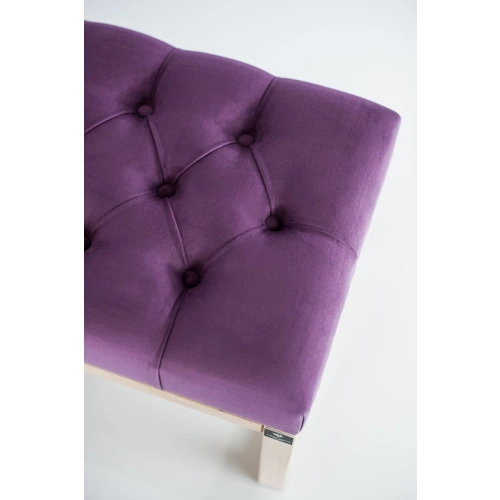WYPRZEDAŻ Ławka Pikowana Fioletowy Guzik Tapicerowany LPP-2 Rozmiary od 50 cm do 200 cm