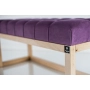 WYPRZEDAŻ Ławka Pikowana Fioletowy Guzik Tapicerowany LPP-2 Rozmiary od 50 cm do 200 cm