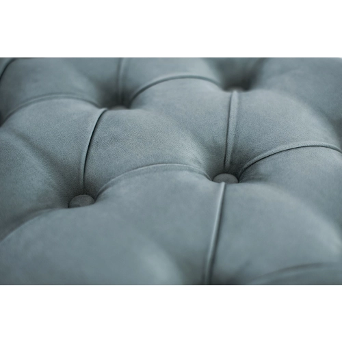 WYPRZEDAŻ Ławka Pikowana Popielaty Guzik Tapicerowany LPP-2 Rozmiary od 50 cm do 200 cm