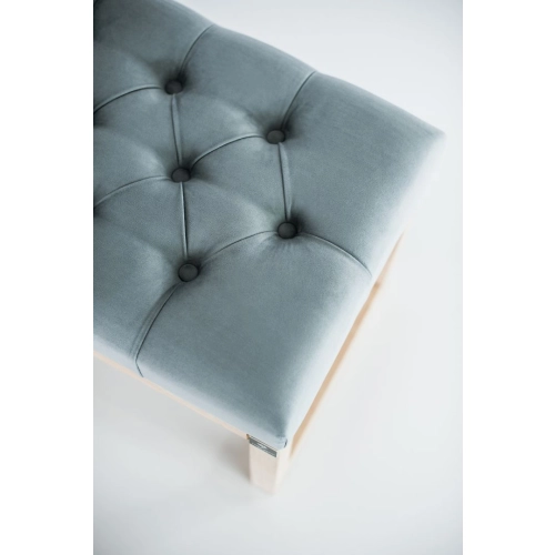 WYPRZEDAŻ Ławka Pikowana Popielaty Guzik Tapicerowany LPP-2 Rozmiary od 50 cm do 200 cm