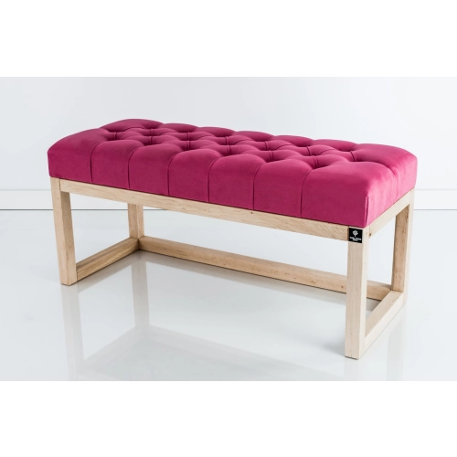 WYPRZEDAŻ Ławka Pikowana Różowy Guzik Tapicerowany LPP-2 Rozmiary od 50 cm do 200 cm