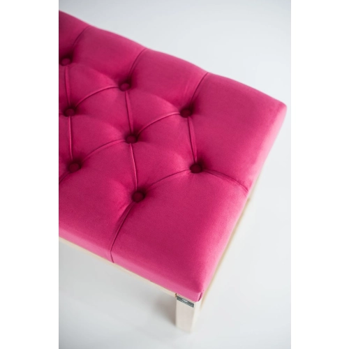 WYPRZEDAŻ Ławka Pikowana Różowy Guzik Tapicerowany LPP-2 Rozmiary od 50 cm do 200 cm