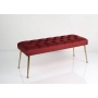 Ławka Pufa Pikowana Bordowy Guzik Tapicerowany LPP-200 Rozmiary od 50 cm do 140 cm