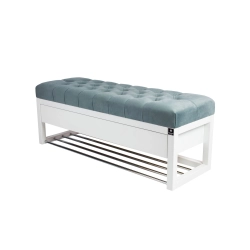 Ławka Szafka Pufa Pikowane Siedzisko Popiel LPP-22 Rozmiary od 50 cm do 200 cm