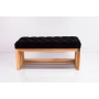 Ławka Szafka Pufa Pikowane Siedzisko Czarny LPP-23 Rozmiary od 50 cm do 200 cm