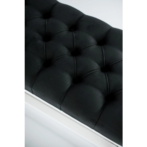 Ławka  Pikowana Grafit  LPP-3 + Wieszak Ścienny WDC-35