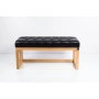 Ławka Szafka Pufa Pikowane Siedzisko Ekoskóra Czarny LPP-37 Rozmiary od 50 cm do 200 cm