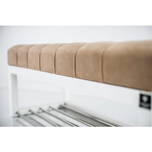 Ławeczka Pufa Pikowana Cappucino Guzik Tapicerowany LPP-4 Rozmiary od 50 cm do 200 cm