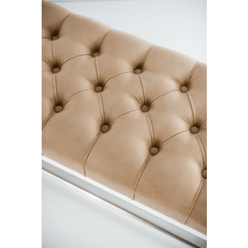 Ławeczka Pufa Pikowana Cappucino Guzik Tapicerowany LPP-4 Rozmiary od 50 cm do 200 cm