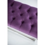 Ławeczka Pufa Pikowana Fioletowy Guzik Tapicerowany LPP-4 + Wieszak Ścienny WDC-17 Kolory