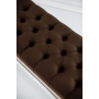 Ławeczka Pufa Pikowana Brązowy Guzik Tapicerowany LPP-4 Rozmiary od 50 cm do 200 cm