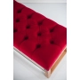 Ławeczka Pufa Pikowana Czerwony Guzik Tapicerowany LPP-4 Rozmiary od 50 cm do 200 cm