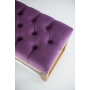 Ławeczka Pufa Pikowana Fioletowy Guzik Tapicerowany LPP-4 Rozmiary od 50 cm do 200 cm