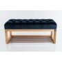 Ławeczka Pufa Pikowana Granat Guzik Tapicerowany LPP-4 Rozmiary od 50 cm do 200 cm