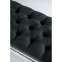 Ławeczka Pufa Pikowana Grafitowy Guzik Tapicerowany LPP-4 Rozmiary od 50 cm do 200 cm