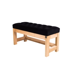 Ławka Szafka Pufa Pikowane Siedzisko Czarny LPP-45 Rozmiary od 50 cm do 200 cm