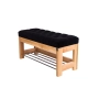 Ławka Szafka Pufa Pikowane Siedzisko Czarny LPP-46 Rozmiary od 50 cm do 200 cm