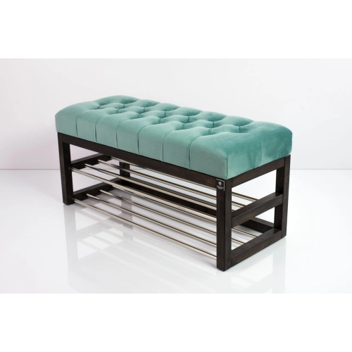 Ławeczka Pufa Pikowana Mięta Guzik Tapicerowany LPP-5 Rozmiary od 50 cm do 200 cm