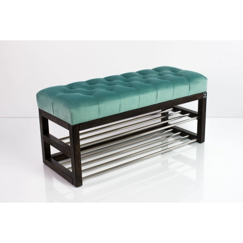 Ławeczka Pufa Pikowana Mięta Guzik Tapicerowany LPP-5 Rozmiary od 50 cm do 200 cm