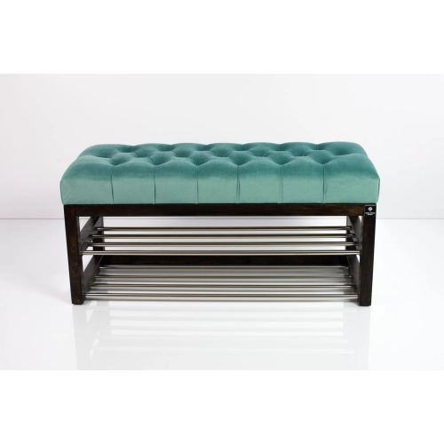 Ławeczka Pufa Pikowana Mięta Guzik Tapicerowany LPP-5 Rozmiary od 50 cm do 200 cm