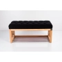 Ławka Szafka Pufa Pikowane Siedzisko Czarny LPP-55 Rozmiary od 50 cm do 200 cm