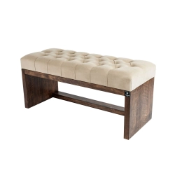 Ławeczka Pufa Pikowana Cappucino Guzik Kryształ LPP-7 Rozmiary od 50 cm do 200 cm