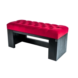 Ławeczka Pufa Pikowana Czerwony Guzik Kryształ LPP-8 Rozmiary od 50 cm do 200 cm