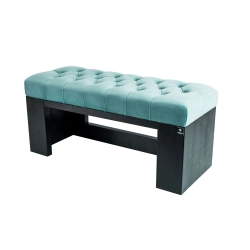 Ławeczka Pufa Pikowana Mięta Guzik Kryształ LPP-8 Rozmiary od 50 cm do 200 cm