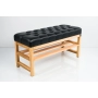 Ławka Szafka Pufa Pikowane Siedzisko Ekoskóra Czarny LPP-81 Rozmiary od 50 cm do 200 cm