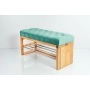 Ławka Pufa Pikowana Mięta Guzik Tapicerowany LPP-91 Rozmiary od 50 cm do 200 cm