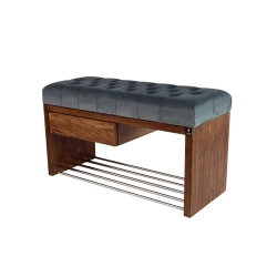 Ławka Szafka Pufa Pikowane Siedzisko Popiel LPS-1 Rozmiary od 50 cm do 200 cm