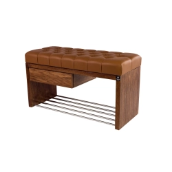 Ławka Szafka Pufa Pikowane Siedzisko Ekoskóra Cappucino LPS-1 Rozmiary od 50 cm do 200 cm