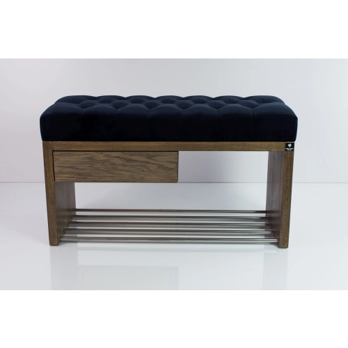 Ławka Szafka Pufa Pikowane Siedzisko Granatowy LPS-1 Rozmiary od 50 cm do 200 cm