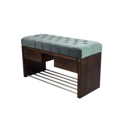 Ławka Szafka Pufa Pikowane Siedzisko Popiel LPS-4 Rozmiary od 50 cm do 200 cm