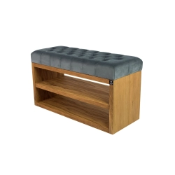 Ławka Szafka Pufa Pikowane Siedzisko Popiel LPS-5 Rozmiary od 50 cm do 200 cm