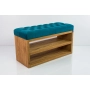 Ławka Szafka Pufa Pikowane Siedzisko Turkus LPS-5 Rozmiary od 50 cm do 200 cm