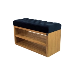 Ławka Szafka Pufa Pikowane Siedzisko Granatowy LPS-5 Rozmiary od 50 cm do 200 cm