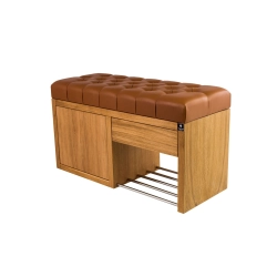 Ławka Szafka Pufa Pikowane Siedzisko Ekoskóra Cappucino LPS-7 Rozmiary od 50 cm do 200 cm