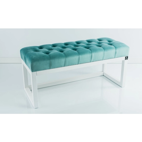 Ławeczka Pufa Pikowana Mięta Guzik Tapicerowany LPP-2 Rozmiary od 50 cm do 200 cm