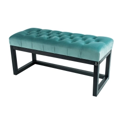 Ławeczka Pufa Pikowana Mięta Guzik Tapicerowany LPP-2 Rozmiary od 50 cm do 200 cm