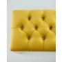 Ławeczka Pufa Pikowana Żółcień Cytrynowa Guzik Tapicerowany LPP-2 Rozmiary od 50 cm do 200  cm